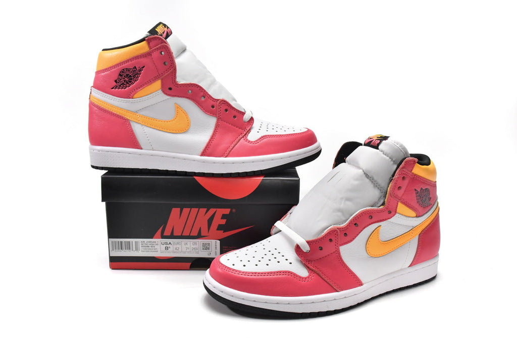 Air Jordan 1 Retro High OG Light Fusion Red Reps Sneakers 555088-603