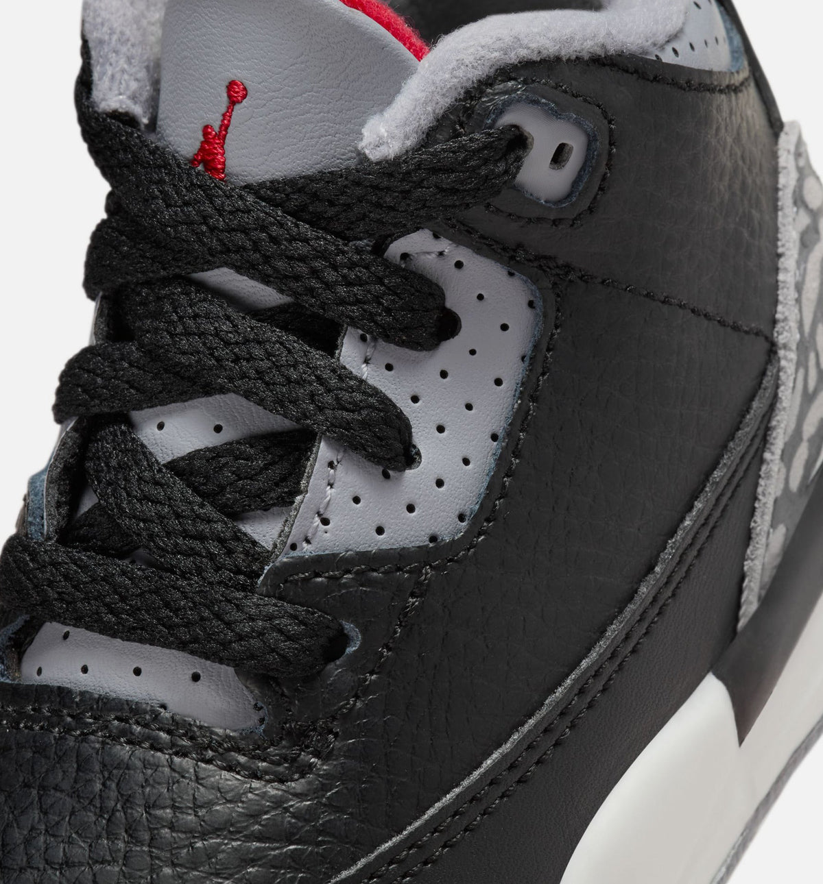 Air Jordan 3 Retro Black Cement Infant/Toddler Lifestyle Shoe – Black/Fire Red/Cement Grey/Summit White