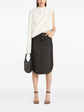 Courrèges asymmetric long-sleeve hoodie