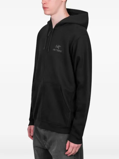 Arc'teryx logo-embroidered zip-up hoodie