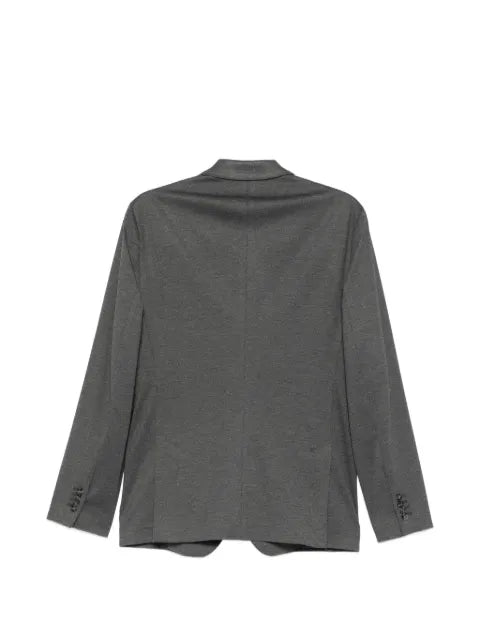 Karl Lagerfeld melange-effect single-breasted blazer