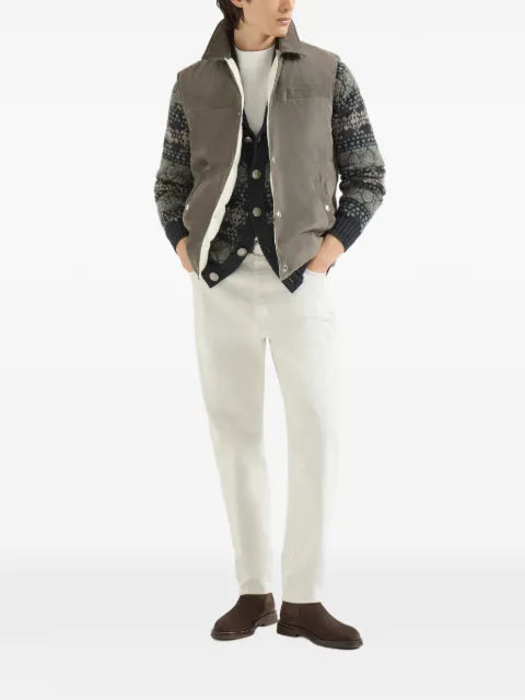 Brunello Cucinelli cashmere jacquard cardigan