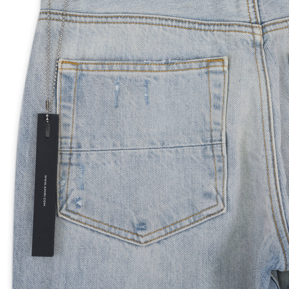 Stone Indigo MA Bar Logo Straight Jeans