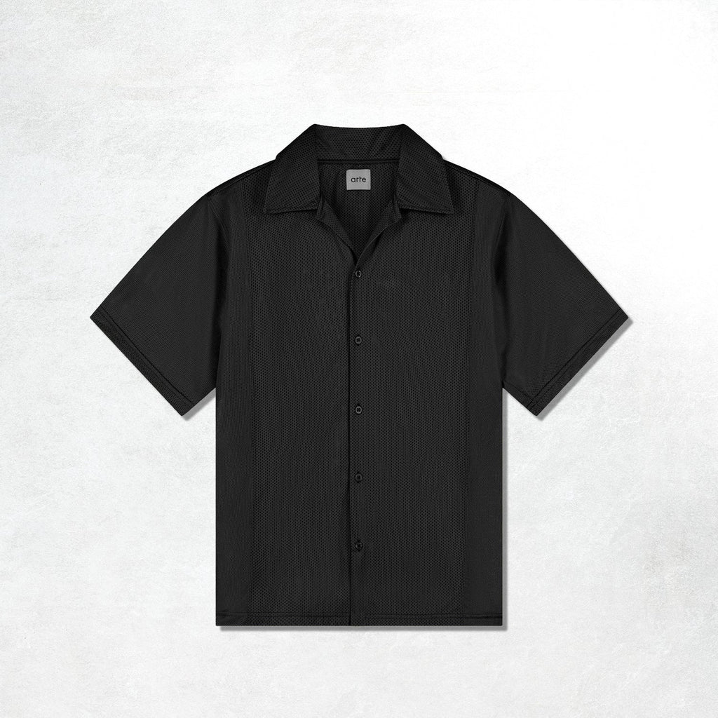 Arte Mesh Shirt: Black