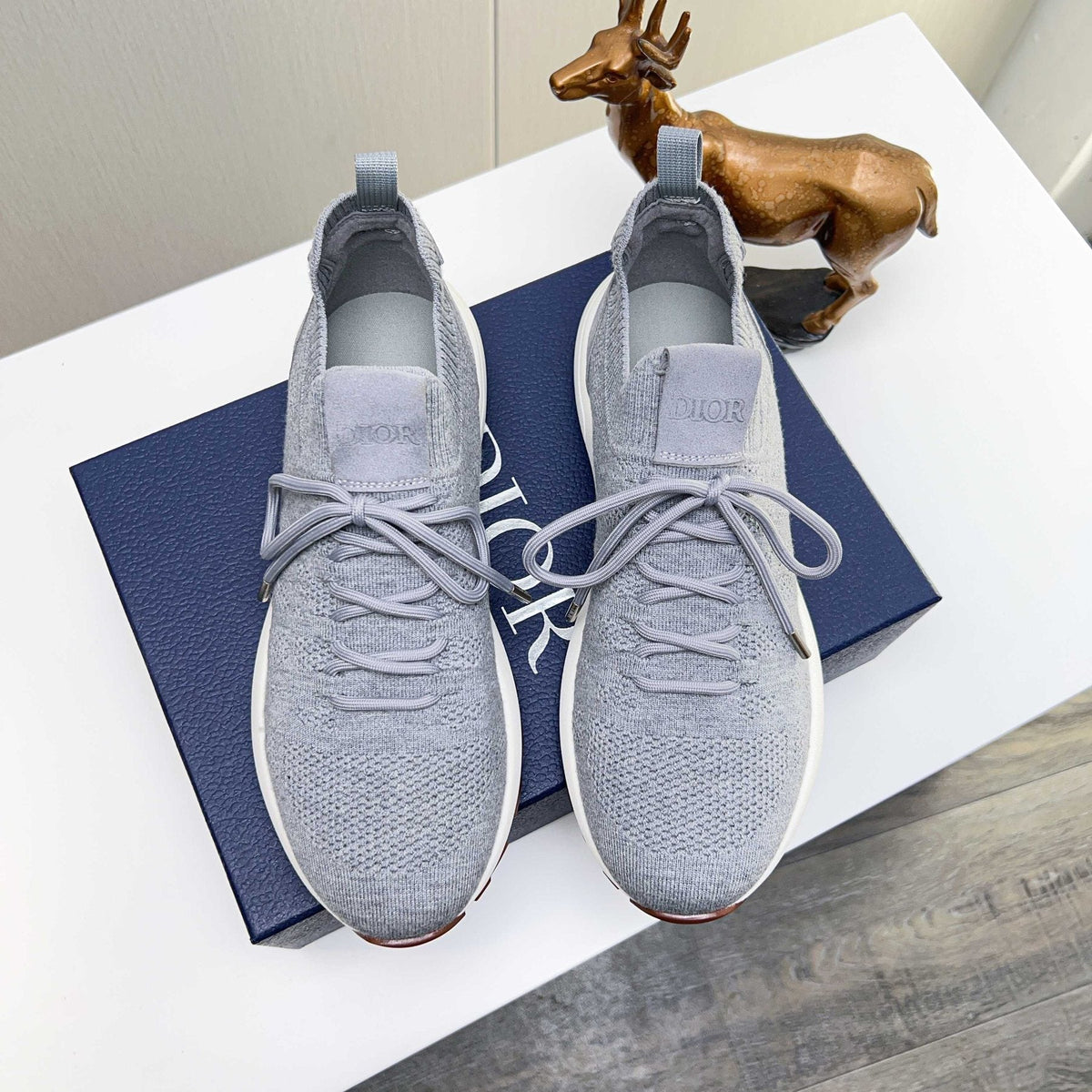 Dior Knit Lace-Up Sneakers
