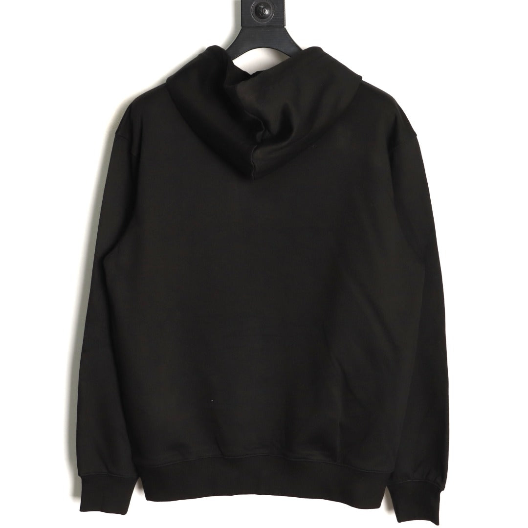 Burberry Equestrian Emblem Pullover Hoodie - Black